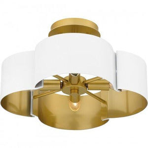 Quoizel BSM1714W Balsam Semi flush 4 lights white Semi-Flush Mount