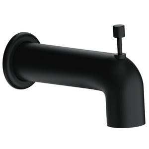 Gerber DA666934BS Satin Black Parma Wall Mount Tub Spout With Diverter