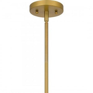 Quoizel PRG1514BRG Peregrine Mid pendant 1 light brushed gold Mini Pendant