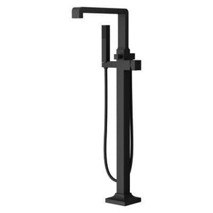 Pfister Matte Black Free-standing Tub Filler Without Handles LG61-VRVB