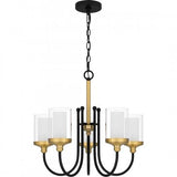 Quoizel ROW5022MBK Rowland Chandelier 5 lights matte black Chandelier