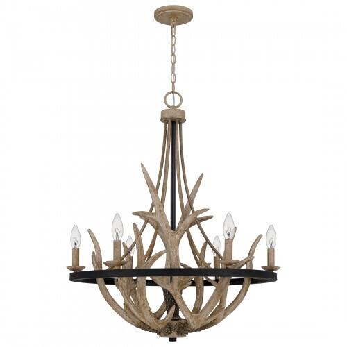 Quoizel JR5006EK Journey Chandelier earth black 6lts Chandelier