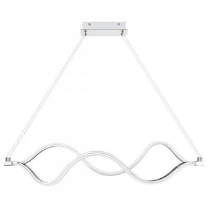 Quoizel PCBLR138C Bleecker Linear chandelier led light polished chr Island Light