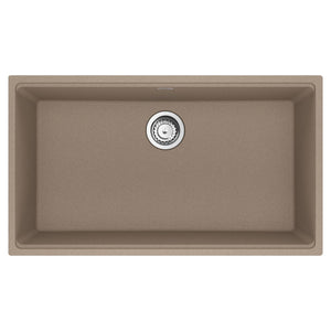 FRANKE MAG11031-OYS-S Maris Undermount 33-in x 18.94-in Granite Single Bowl Kitchen Sink in Oyster In Oyster