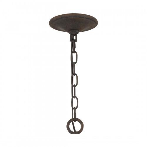 Quoizel FSN3525RK Fusion Outdoor pendant 6 light rustic black Pendant