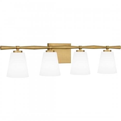 Quoizel BID8631AB Brindley Bath 4 lights aged brass Bath Light