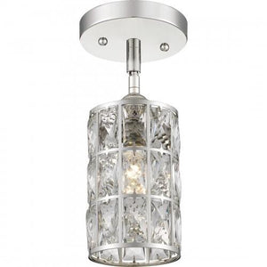 Quoizel QPP4046PK Oliver Mini pendant 1 light polished nickel Mini Pendant