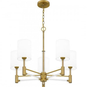 Quoizel GCN5026AB Gretchen Chandelier 5 lights aged brass Chandelier