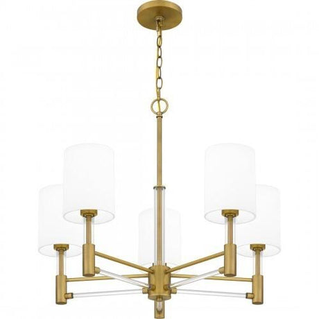 Quoizel GCN5026AB Gretchen Chandelier 5 lights aged brass Chandelier