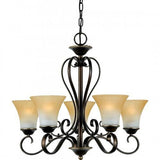 Quoizel DH5005PN Duchess Chandelier palla brnz 5l Chandelier