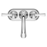 Saxton 2-Handle 4" Centerset Bathroom Faucet in Polished Chrome