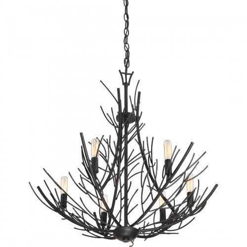 Quoizel THL5006MK Thornhill Chandelier 6 light mercado black Chandelier