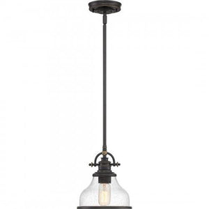 Quoizel GRTS1508PN Grant Mini pendant 1 light palladian bronze Mini Pendant