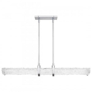 Quoizel PCPLL138C Pell Linear chandelier led light polished chr Island Light