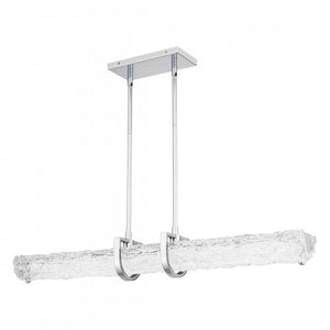 Quoizel PCPLL138C Pell Linear chandelier led light polished chr Island Light