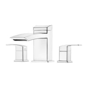 Pfister Polished Chrome Kenzo 3-hole Roman Tub, Trim Only RT6-5D1C