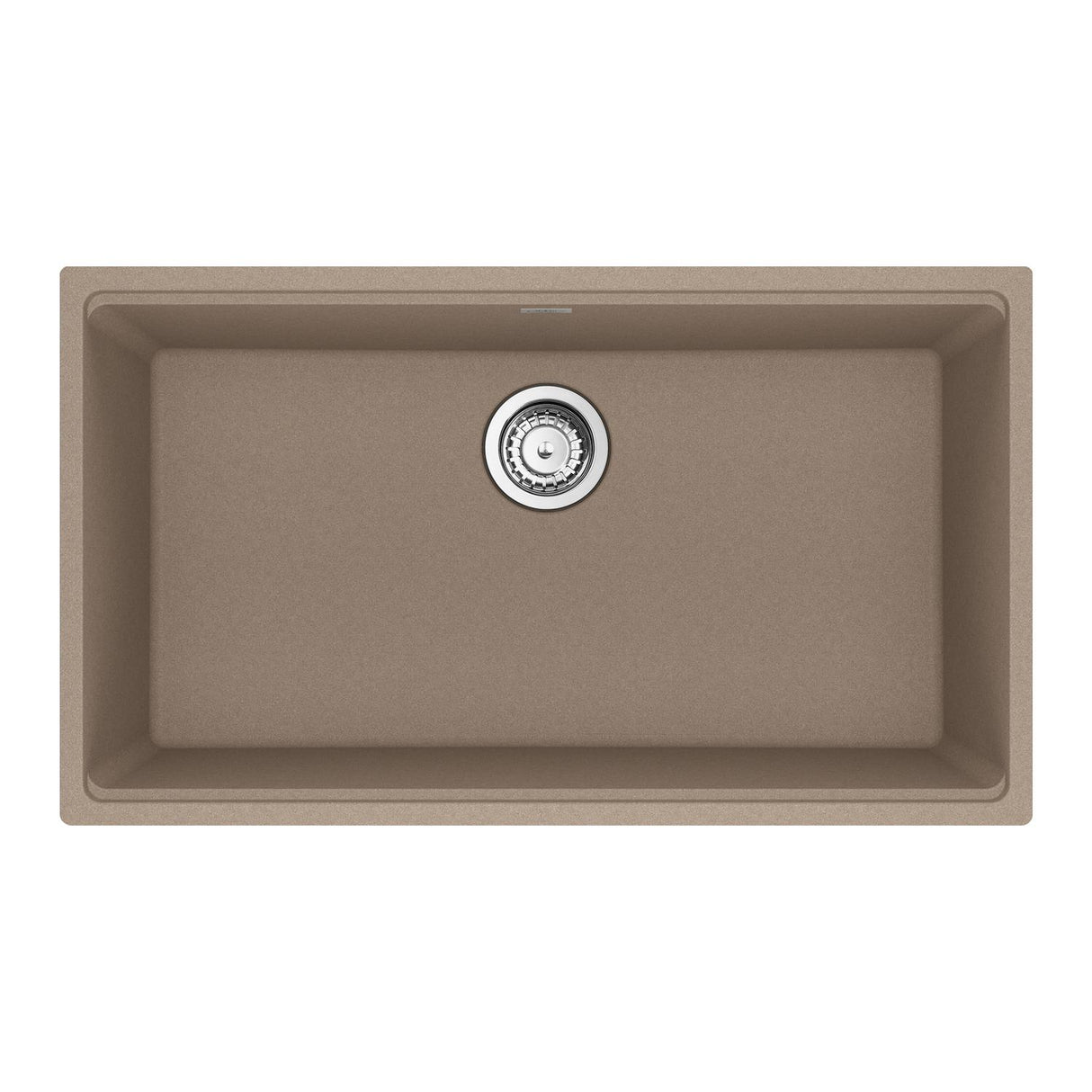 FRANKE MAG11029-OYS-S Maris Undermount 31-in x 17.81-in Granite Single Bowl Kitchen Sink in Oyster In Oyster