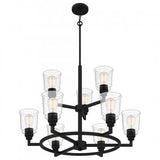 Quoizel MCI5030MBK McIntire Chandelier 9 lights matte black Chandelier