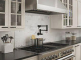 Lita 2-Handle 1-Hole Potfiller Kitchen Faucet in Matte Black