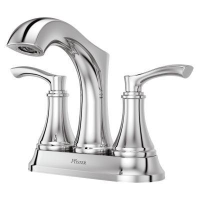 Pfister Polished Chrome 2-handle 4" Centerset Bathroom Faucet