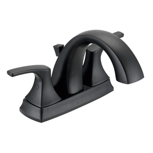 Gerber D307018BS Satin Black Vaughn Two Handle Centerset Lavatory Faucet
