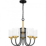 Quoizel ROW5022MBK Rowland Chandelier 5 lights matte black Chandelier