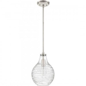 Quoizel QPP4019BN Genie Mini pendant 1 light  brushed nickel Mini Pendant