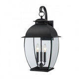 Quoizel BAN8411K Bain Outdoor wall lantern 11" mystic black Outdoor Lantern