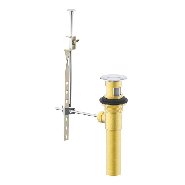 Gerber D495002BN Brushed Nickel 1 1/4" Metal Pop-up Drain Assembly With Lift Rod