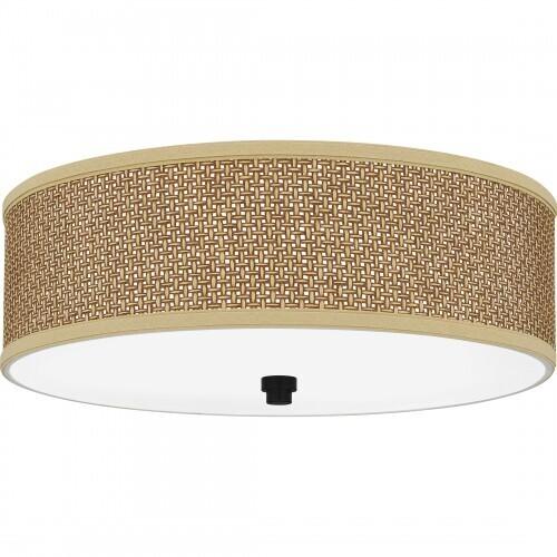 Quoizel ZE1617K Zen Flush mount myst blck 3lt Flush Mount