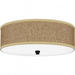 Quoizel ZE1617K Zen Flush mount myst blck 3lt Flush Mount
