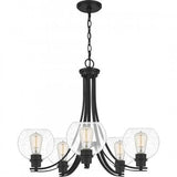 Quoizel PRUS5026MBK Pruitt Chandelier 5 light matte black Chandelier