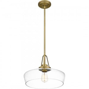 Quoizel QP5584AB Quoizel Pendant Pendant 1 light aged brass Pendant