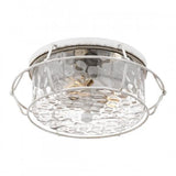 Quoizel QFL5338AWH Farragut Flushmount 3 lights antique white Semi-Flush Mount