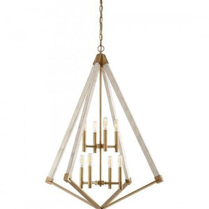 Quoizel VP5208WS Viewpoint Foyer 8lt weathered brass Pendant