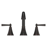 Saxton 2-Handle 8" Widespread Bathroom Faucet in Tuscan Bronze