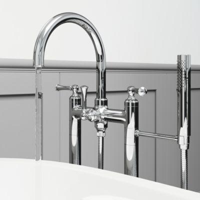 Pfister Polished Chrome Tisbury Free Standing Tub Filler