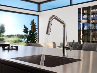 Pfister Polished Chrome 1-handle Pull-down Kitchen Faucet