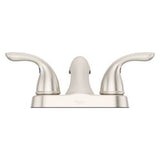 Pfirst Series 2-Handle 4" Centerset Bathroom Faucet in Brushed Nickel