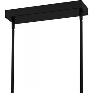Quoizel PCAYD238MBK Aydin Linear chandelier led light matte black Island Light