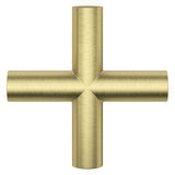 Tenet Single Shower Cross Handle in Brushed Gold