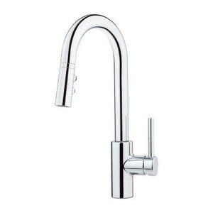 Polished Chrome Stellen 1-handle Pull Down Bar and Prep Faucet LG572-SAC