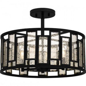 Quoizel QSF5600MBK Quoizel Semi-Flush Mount Semii  flush 4 lights matte black Semi-Flush Mount