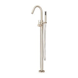 Modern Freestanding Roman Tub Trim Kit w/Handshower in Brushed Nickel