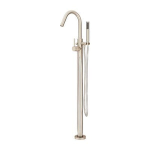 Modern Freestanding Roman Tub Trim Kit w/Handshower in Brushed Nickel