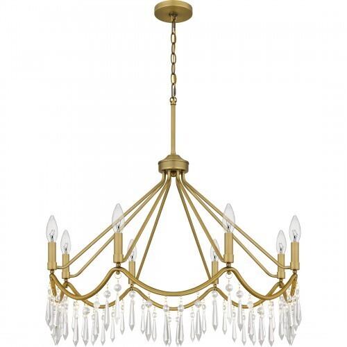 Quoizel AID5030AB Airedale Chandelier 8 lights aged brass Chandelier