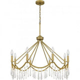 Quoizel AID5030AB Airedale Chandelier 8 lights aged brass Chandelier