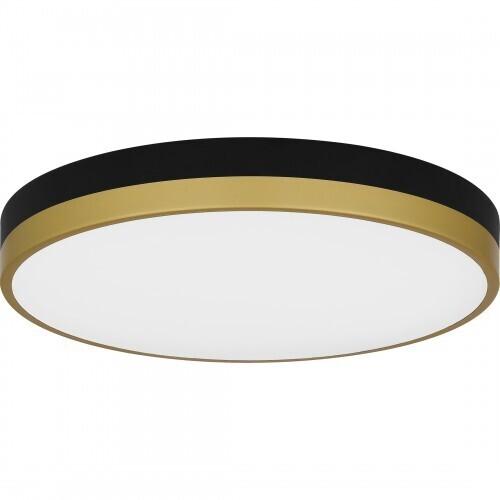 Quoizel WLN1615MBKG Weldin Flush mount led matte black gold Flush Mount