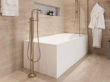 Tenet Free Standing Tub Filler without Handles in Polished Nickel