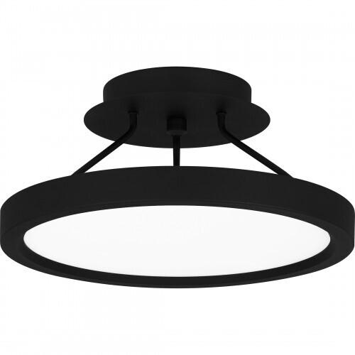 Quoizel OST1811EK Outskirts Semi flush led light earth black Semi-Flush Mount